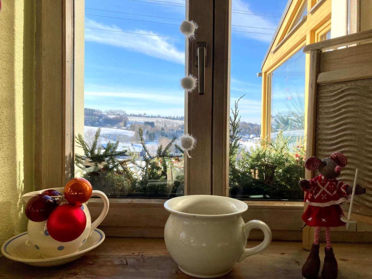 Wohlfuehlherberge Weitblick Erlbach  Luaran gambar